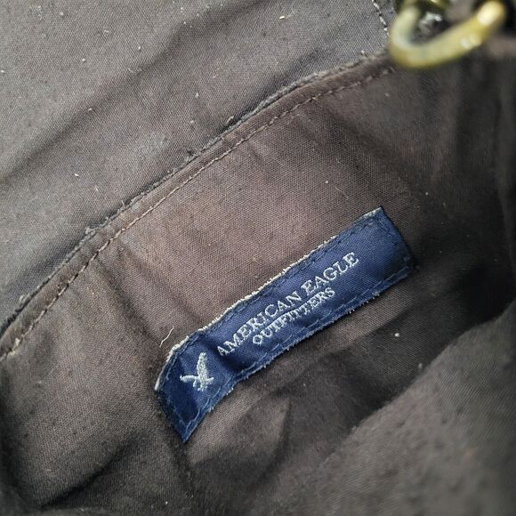 American Eagle Outfitters Brown Suede Leather Boho Hippie Tassel Crossbody Mini - Picture 8 of 11